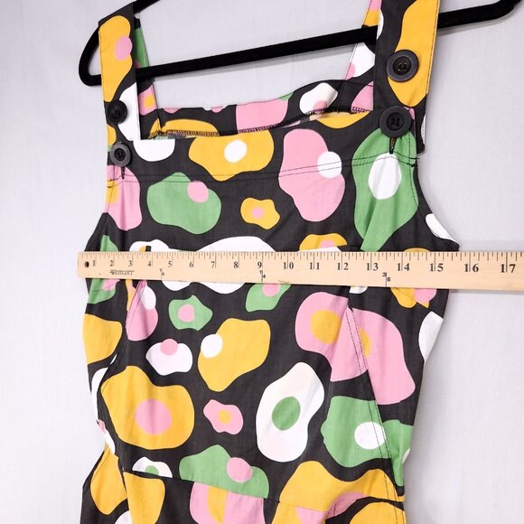 Nooworks Jumpsuit XL Egg Print Coveralls Sleeveless Pockets - Picture 9 of 16